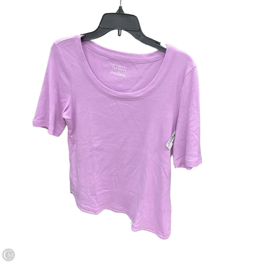 Top Short Sleeve By Talbots In Purple, Size: M