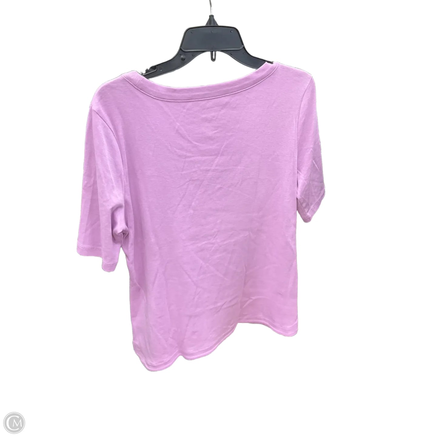 Top Short Sleeve By Talbots In Purple, Size: M