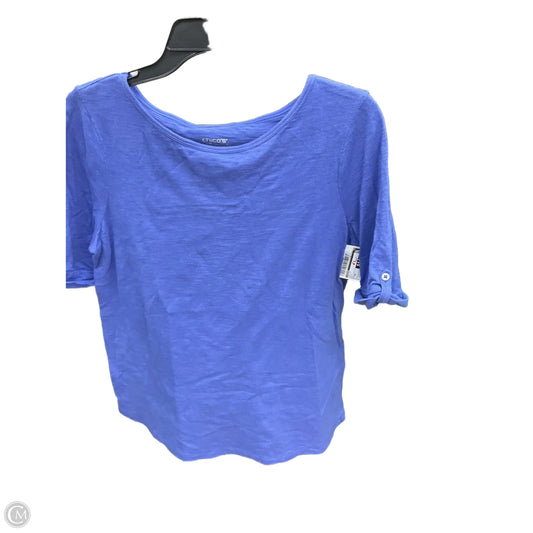 Top Short Sleeve By Chicos In Blue, Size: M