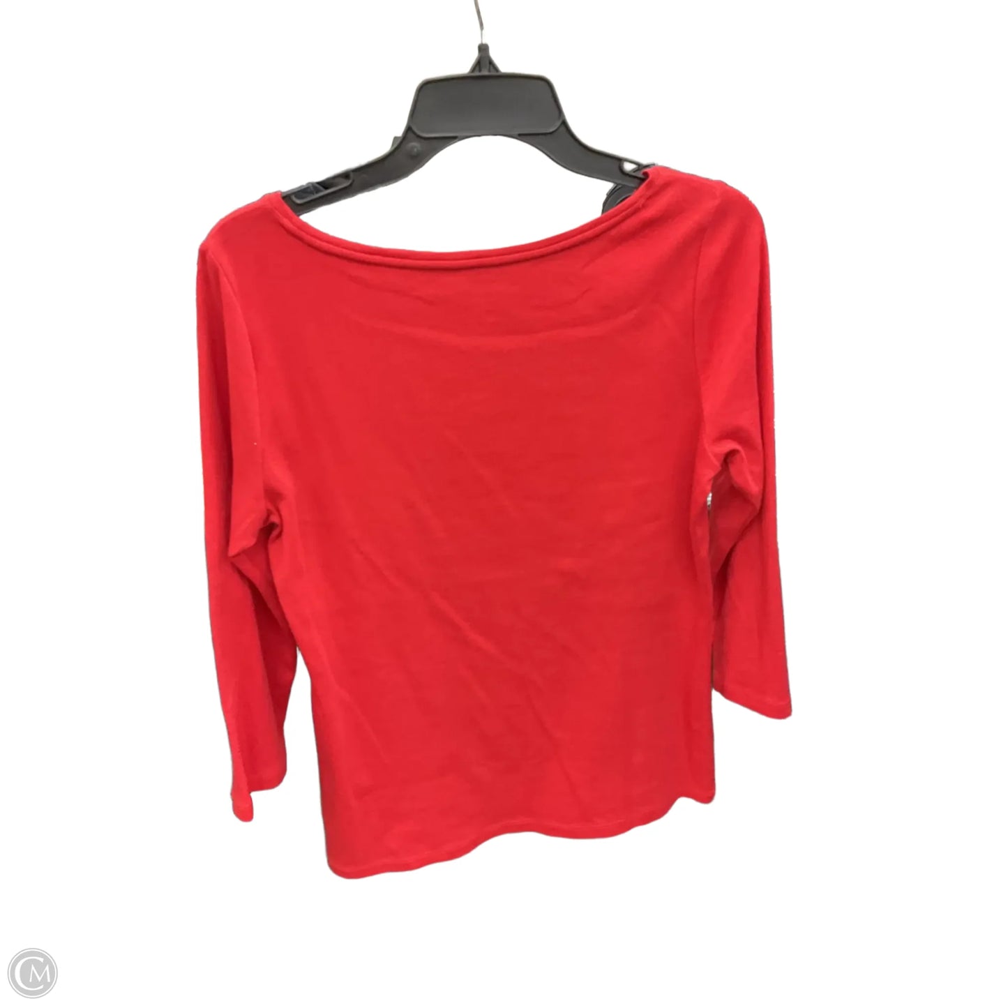 Top Long Sleeve By Talbots In Red, Size: M