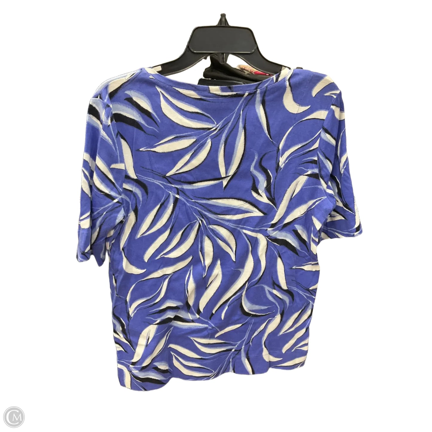 Top Short Sleeve By Chicos In Blue, Size: M