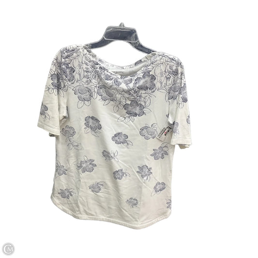 Top Short Sleeve By Talbots In Floral Print, Size: M