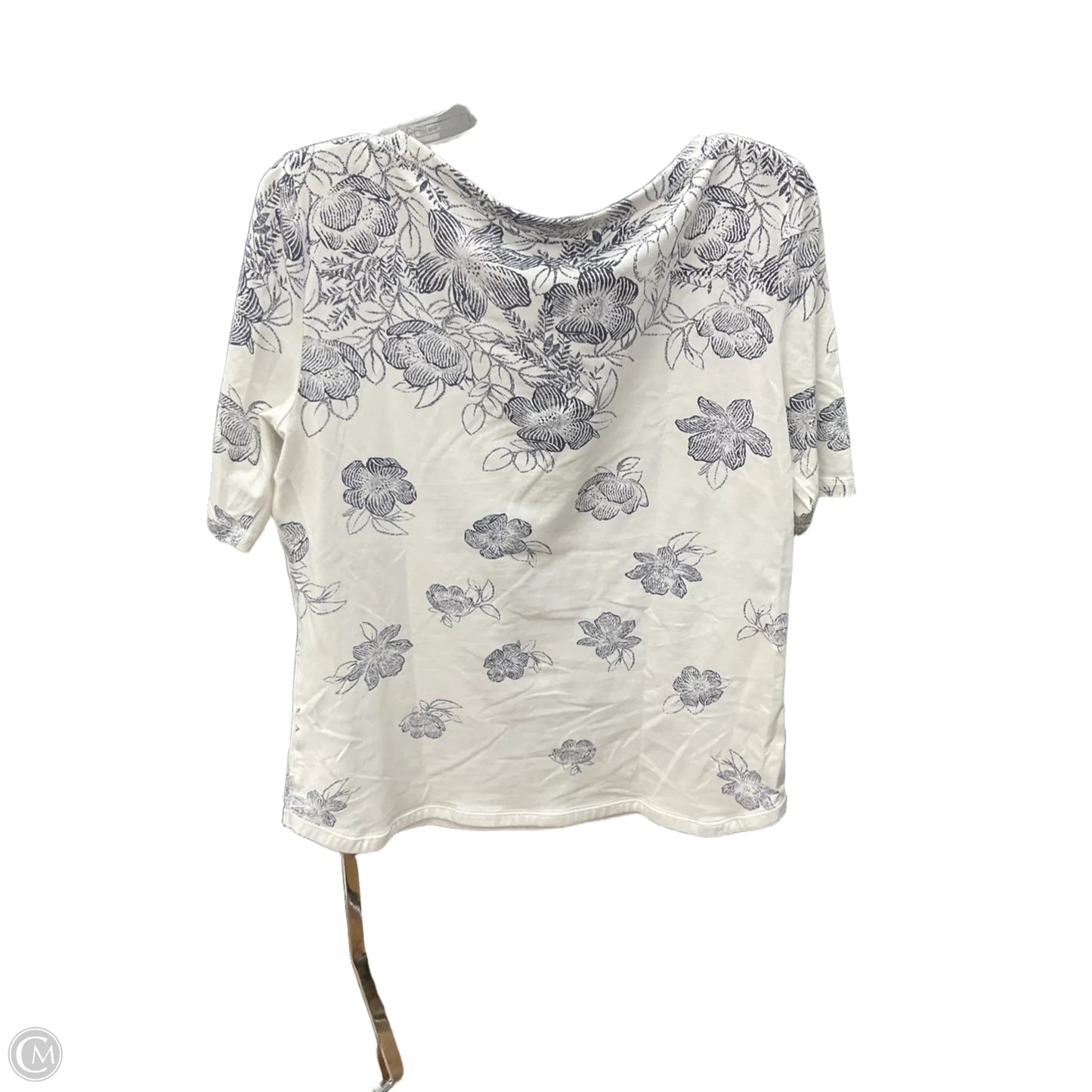 Top Short Sleeve By Talbots In Floral Print, Size: M