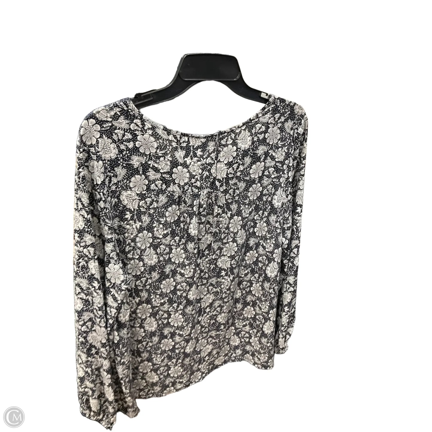 Top Long Sleeve By White House Black Market In Blue, Size: L