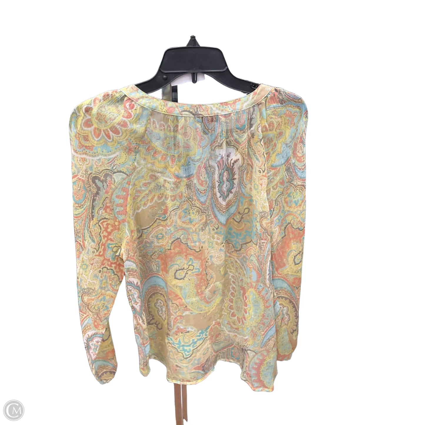 Top Long Sleeve By Jessica Simpson In Multi-colored, Size: L