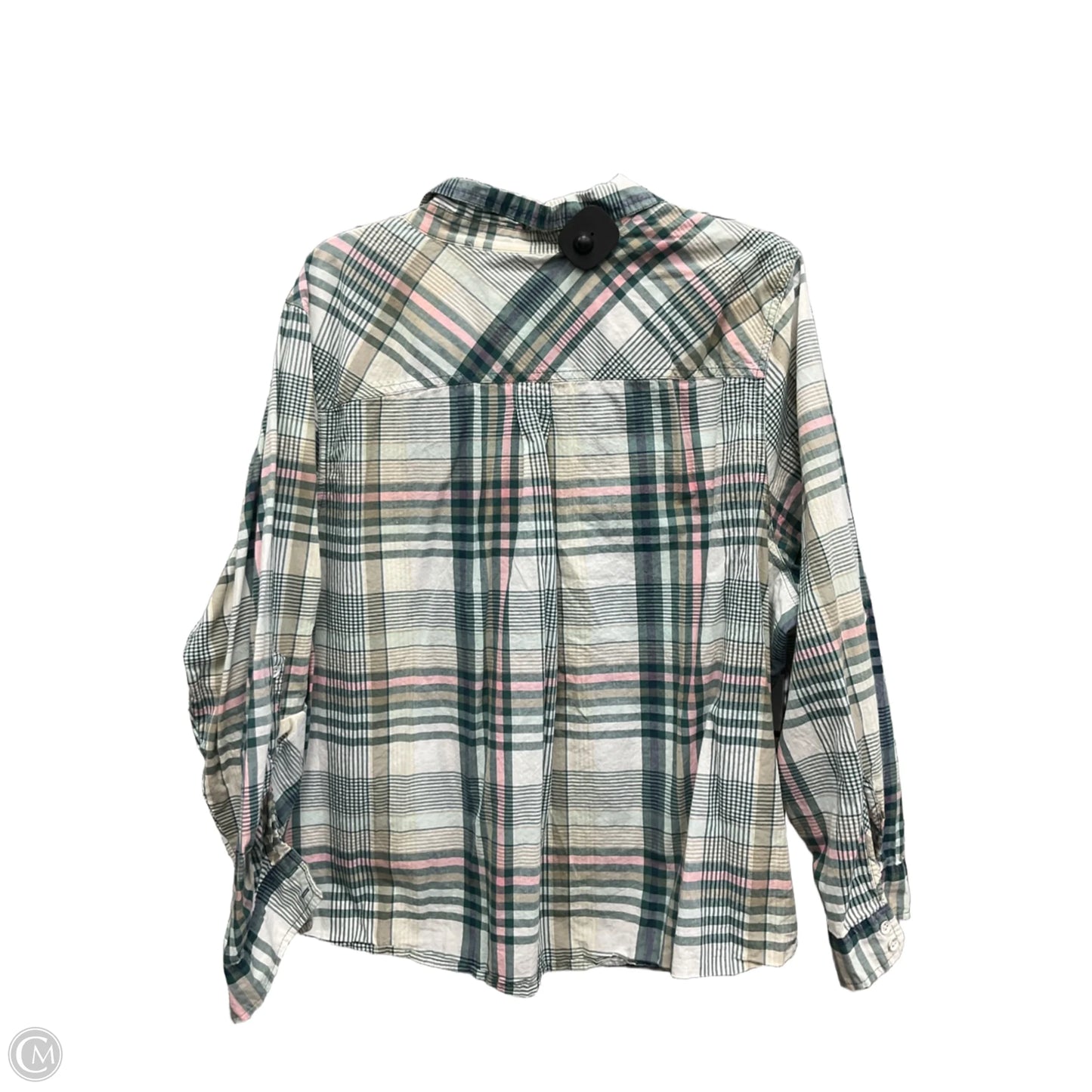 Blouse Long Sleeve By Sonoma In Plaid Pattern, Size: 3x