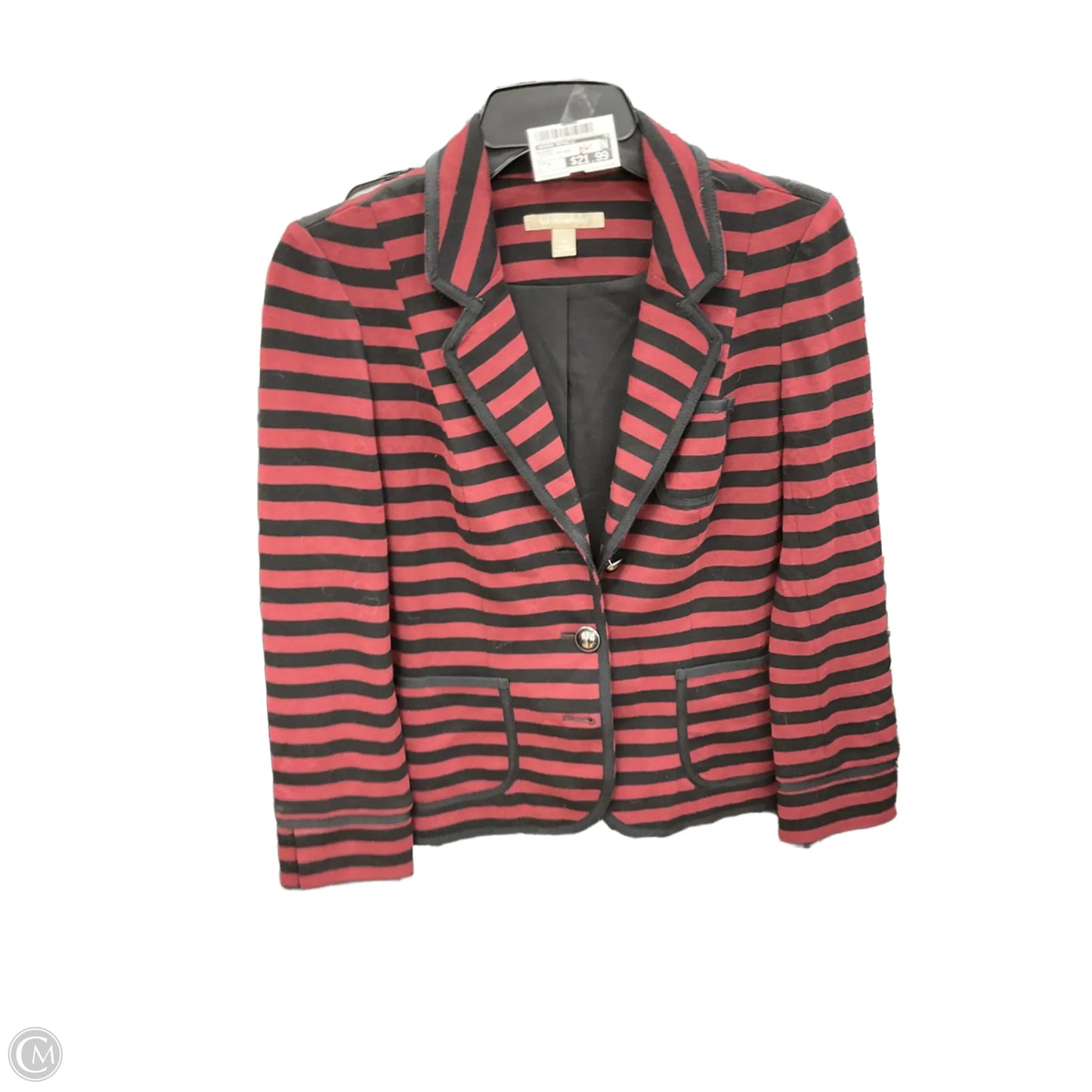 Blazer By Banana Republic In Striped Pattern, Size: 2