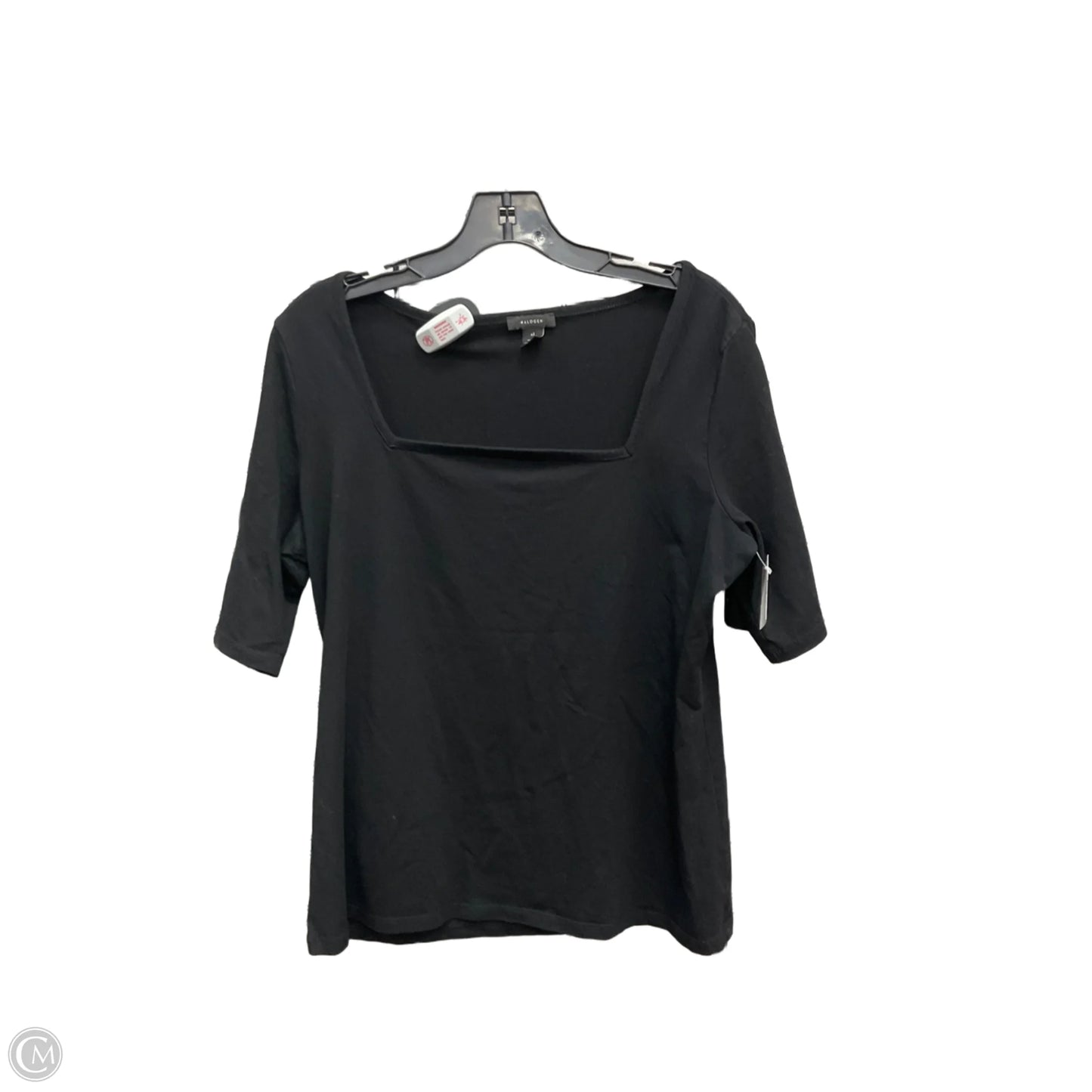 Top 3/4 Sleeve By Halogen In Black, Size: Xl