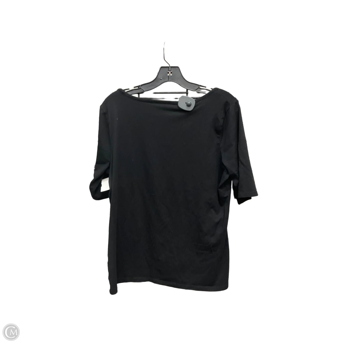 Top 3/4 Sleeve By Halogen In Black, Size: Xl