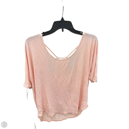 Top Short Sleeve By Venus In Peach, Size: M