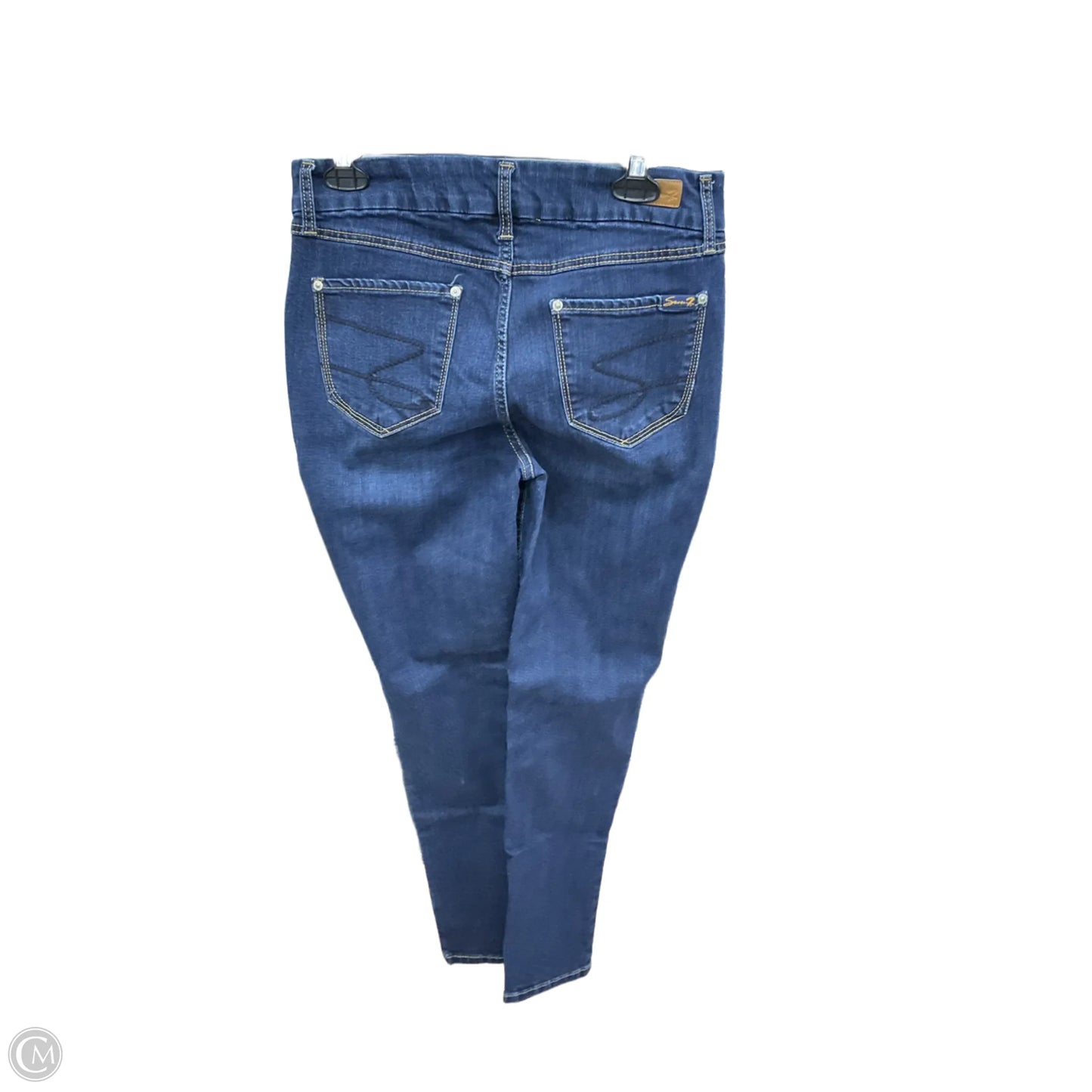 Jeans Skinny By Seven 7 In Blue Denim, Size: 10