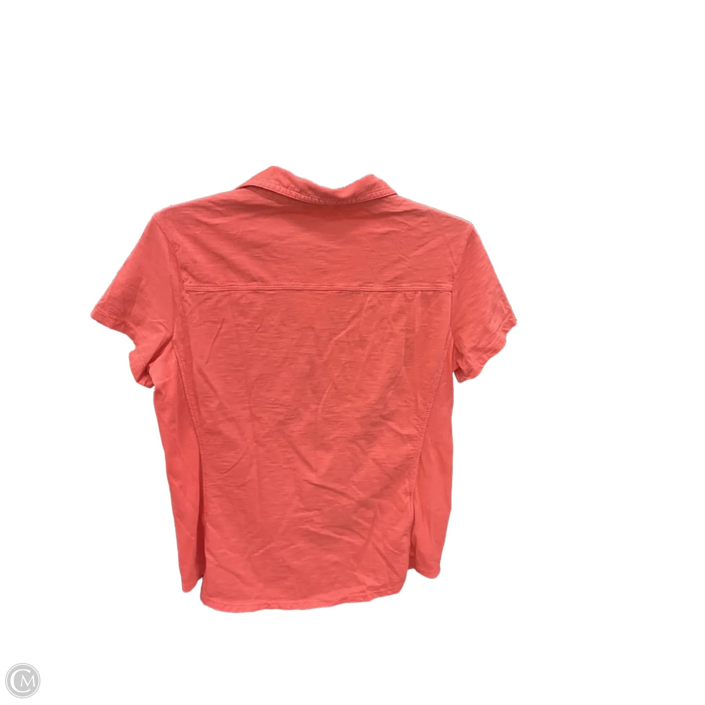 Top Short Sleeve By Eddie Bauer In Orange, Size: L