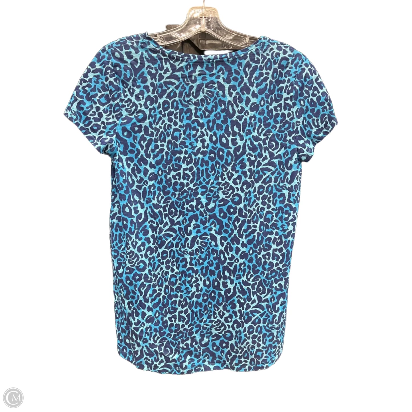 Top Short Sleeve Designer By Lilly Pulitzer In Blue, Size: S