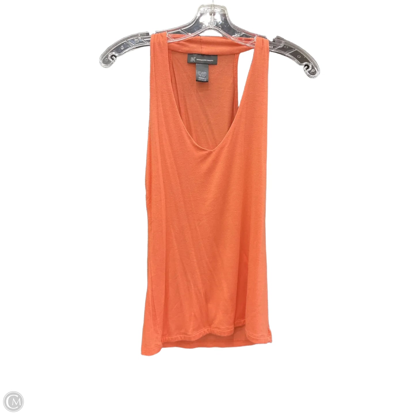 Top Sleeveless By Inc In Orange, Size: S