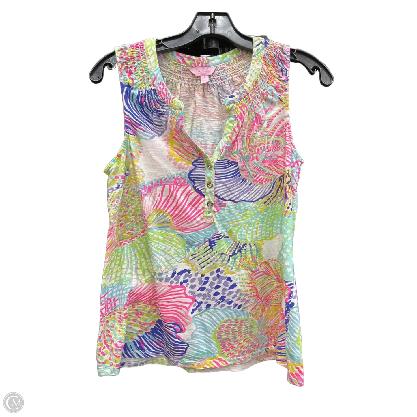 Top Sleeveless Designer By Lilly Pulitzer In Multi-colored, Size: S