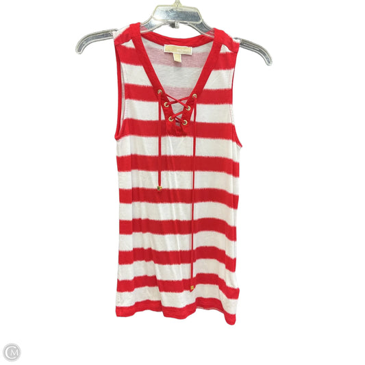 Top Sleeveless By Michael By Michael Kors In Striped Pattern, Size: S