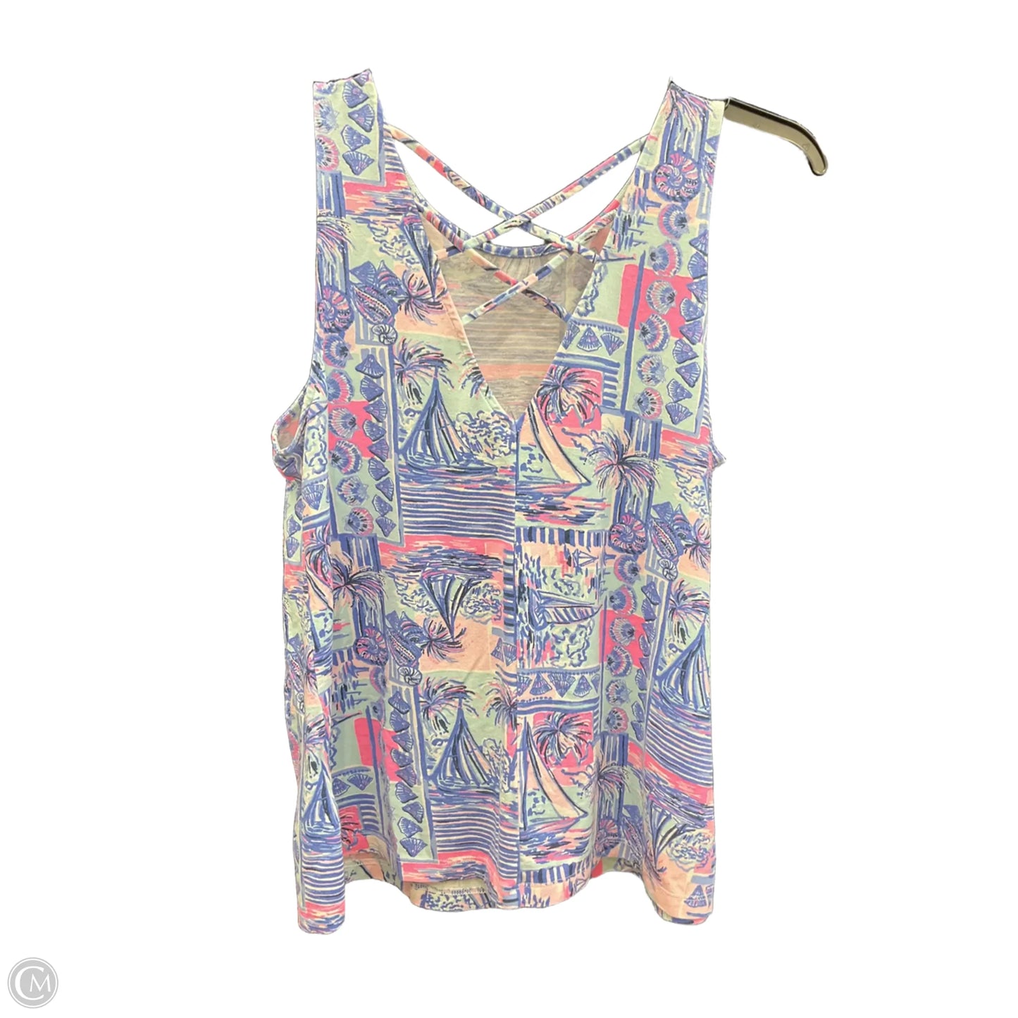 Top Sleeveless Designer By Lilly Pulitzer In Multi-colored, Size: M