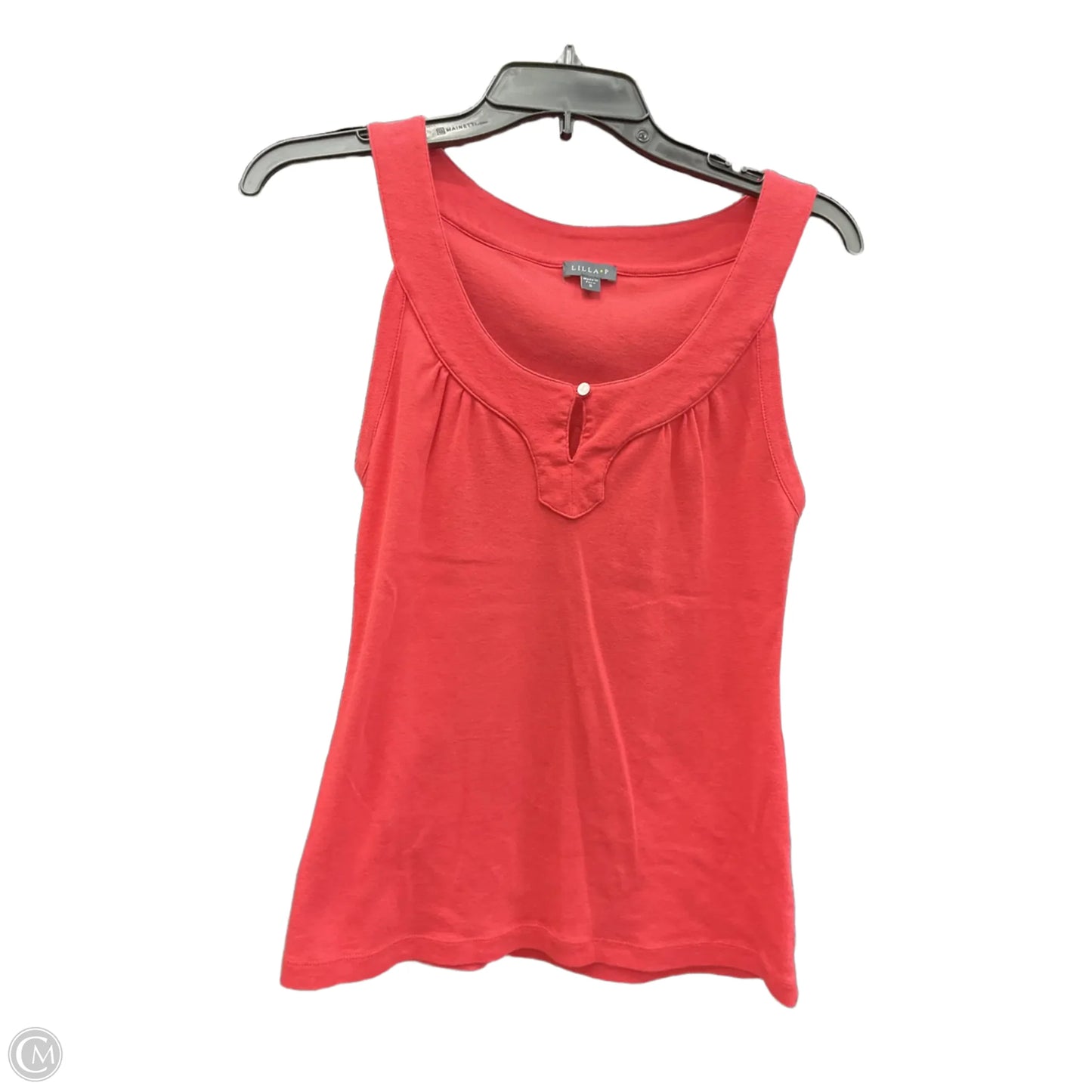 Top Sleeveless By Lilla P In Red, Size: S