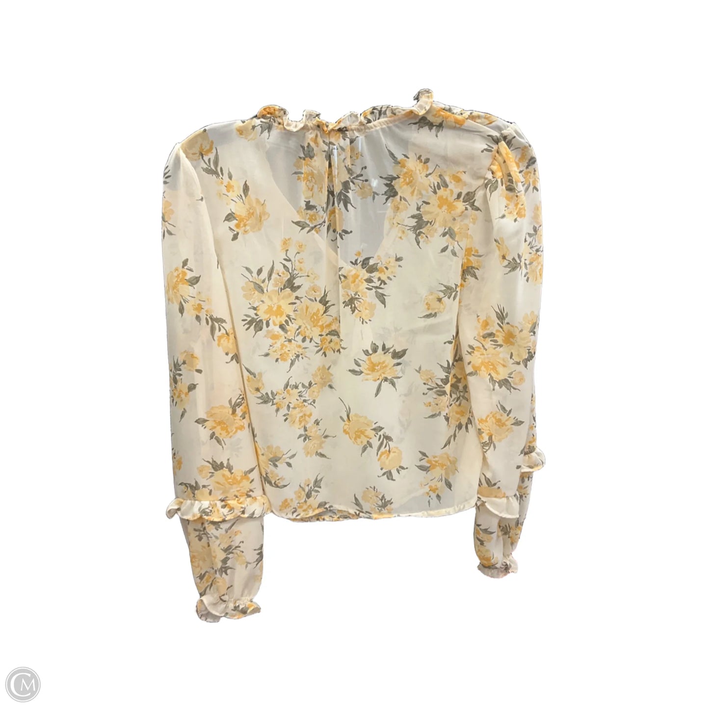 Top Long Sleeve By Wallflower In Floral Print, Size: S