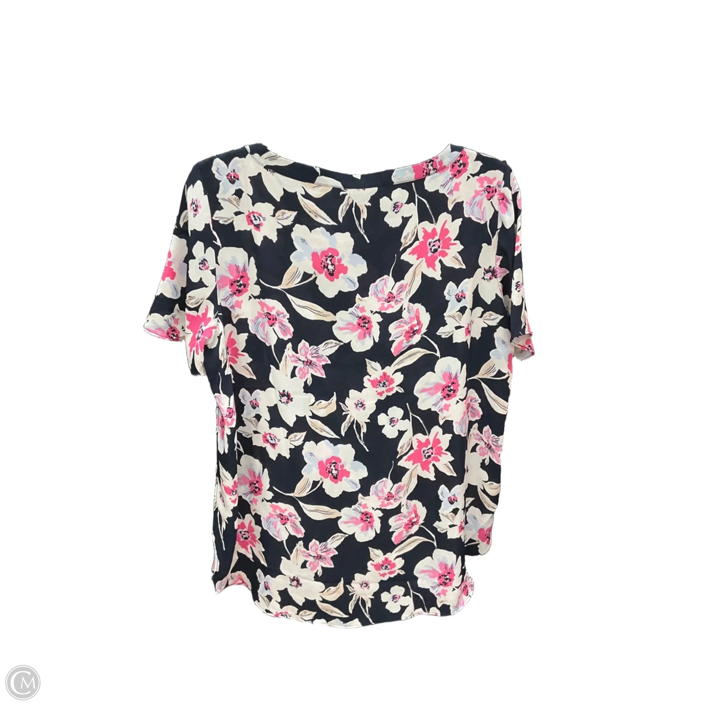 Top Short Sleeve By Banana Republic In Floral Print, Size: M