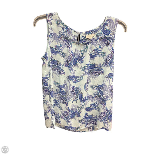 Top Sleeveless By Talbots In Blue, Size: Sp