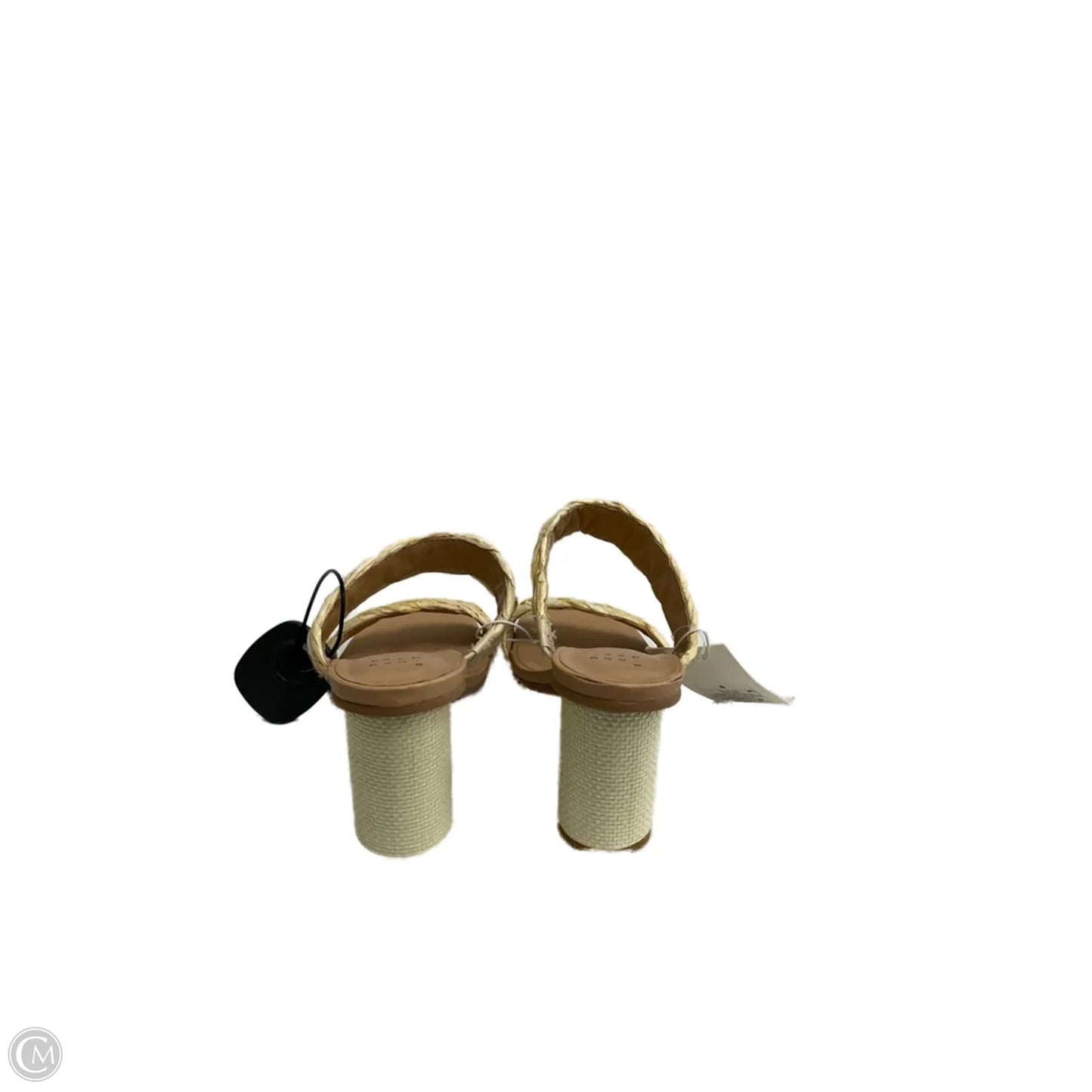 Sandals Heels Block By A New Day In Tan, Size: 6