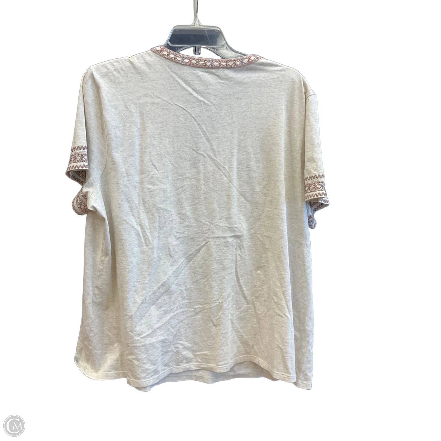 Top Short Sleeve By J. Jill In Tan, Size: Xl