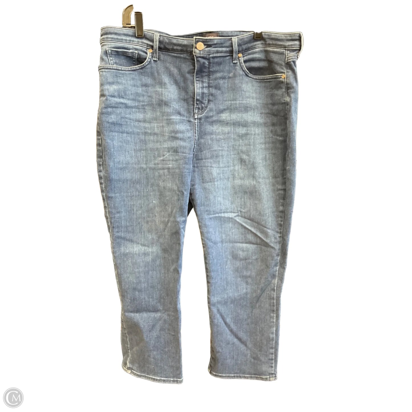 Jeans Cropped By Not Your Daughters Jeans In Blue Denim, Size: 16