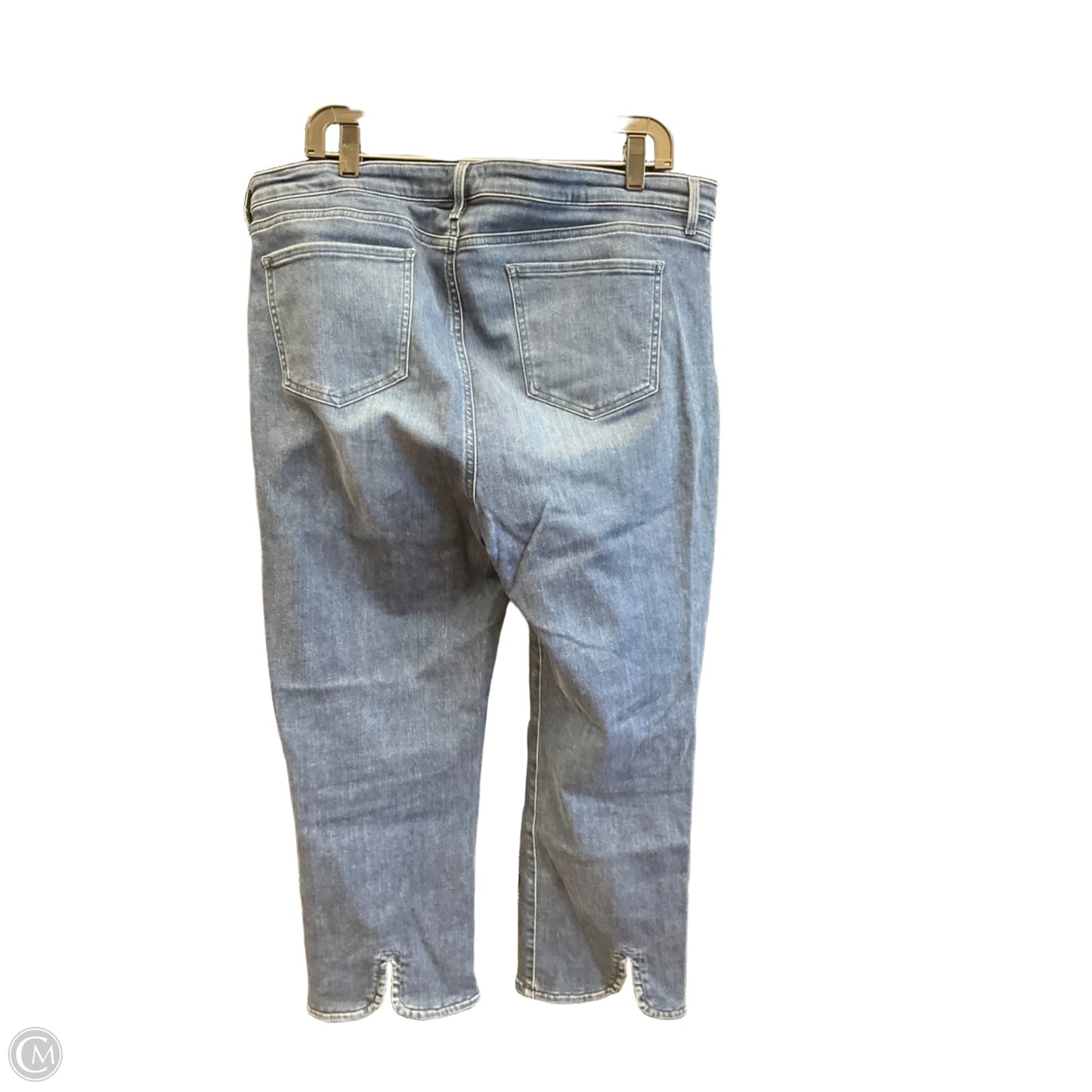 Jeans Cropped By Not Your Daughters Jeans In Blue Denim, Size: 16