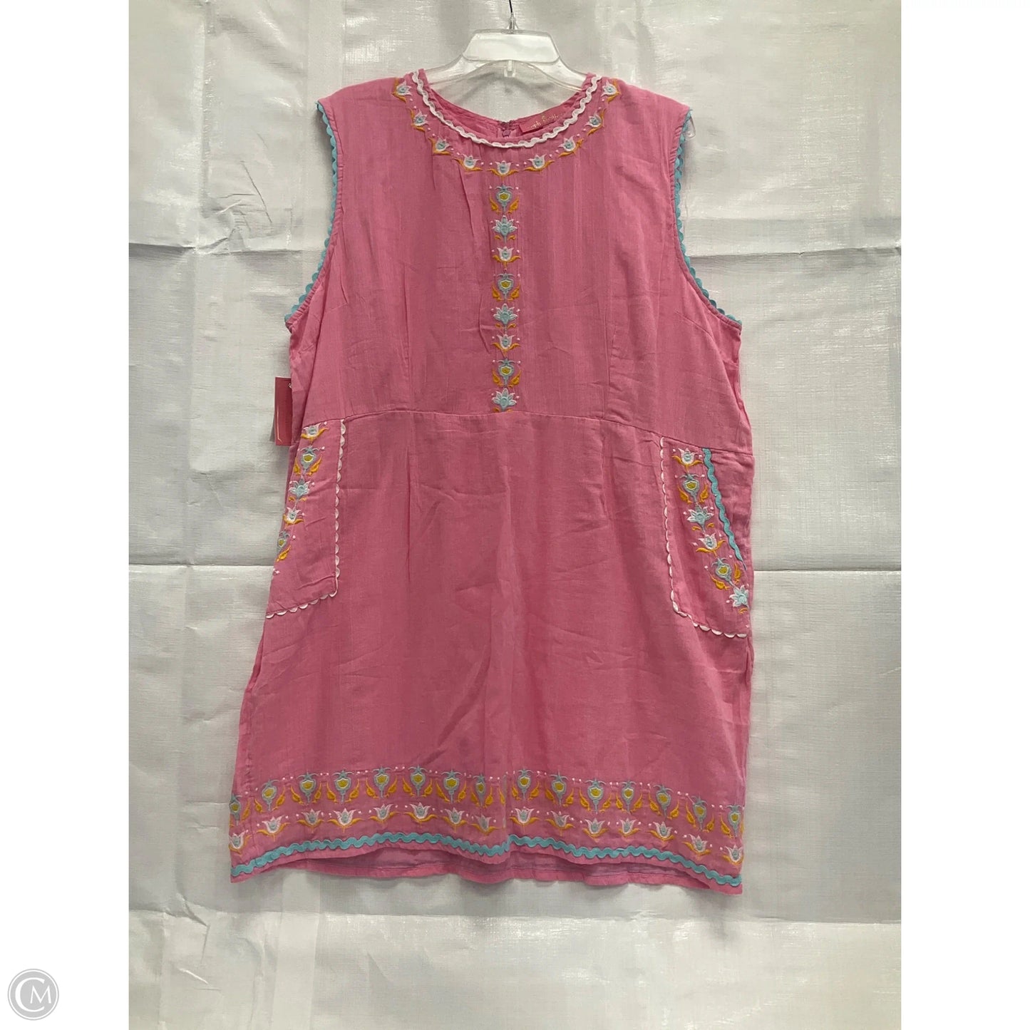 Dress Casual Short By Simply Southern In Pink, Size: Xl