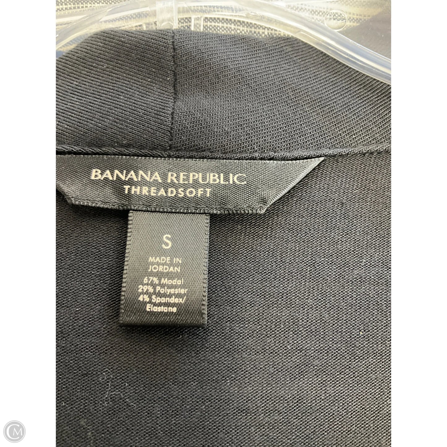 Top Long Sleeve By Banana Republic In Black, Size: S