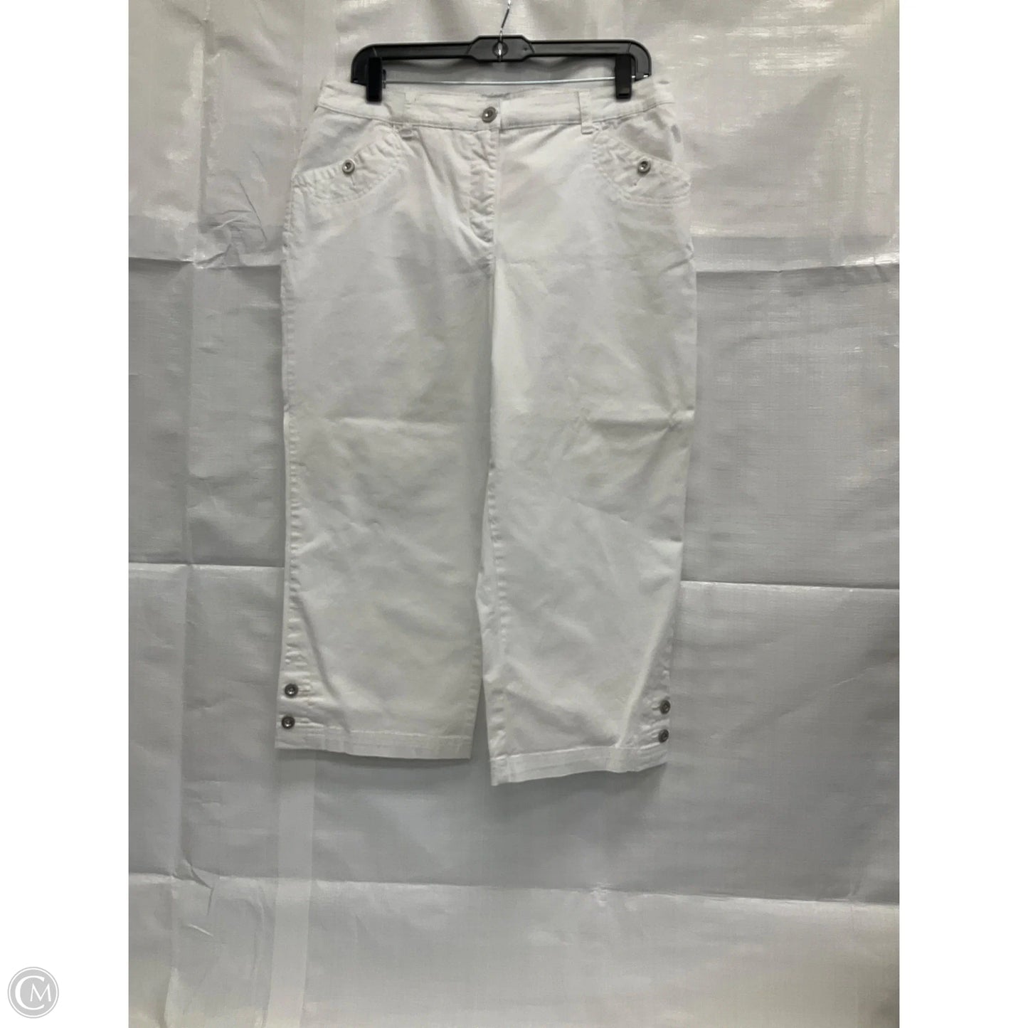 Capris By Karen Scott In White, Size: 10