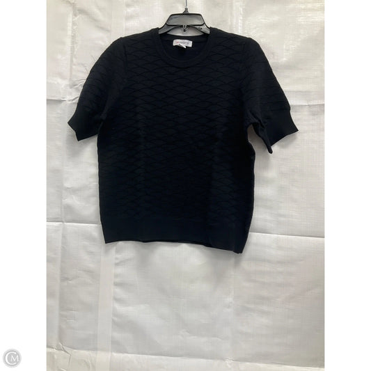 Top Short Sleeve By Liz Claiborne In Black, Size: L