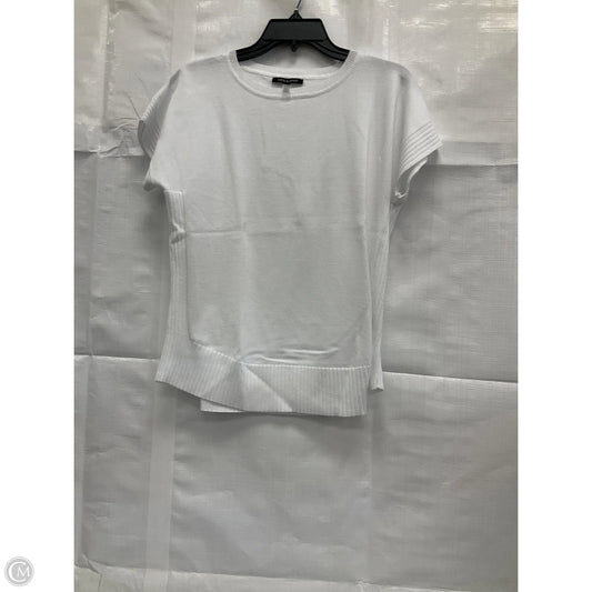 Top Short Sleeve By Cable And Gauge In White, Size: M