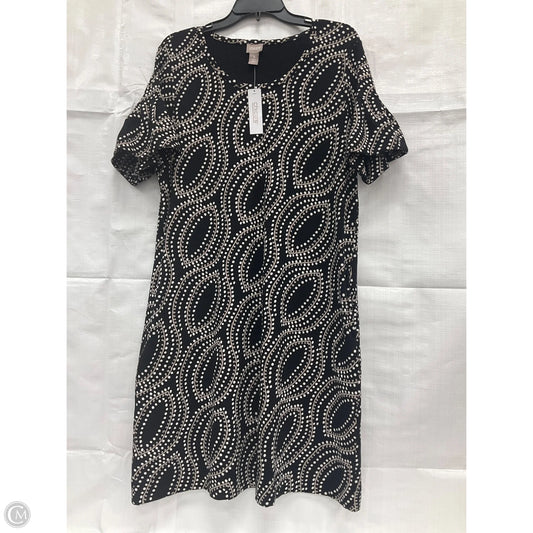 Dress Casual Short By Chicos In Black & White, Size: M