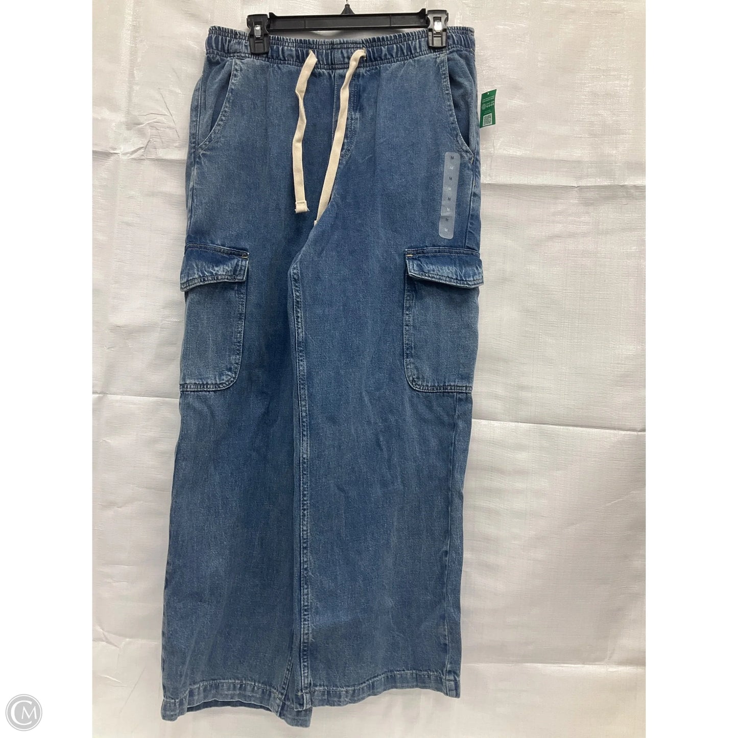 Jeans Wide Leg By Gap In Blue Denim, Size: M