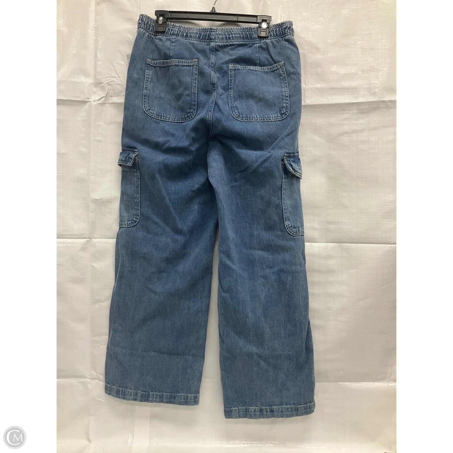 Jeans Wide Leg By Gap In Blue Denim, Size: M