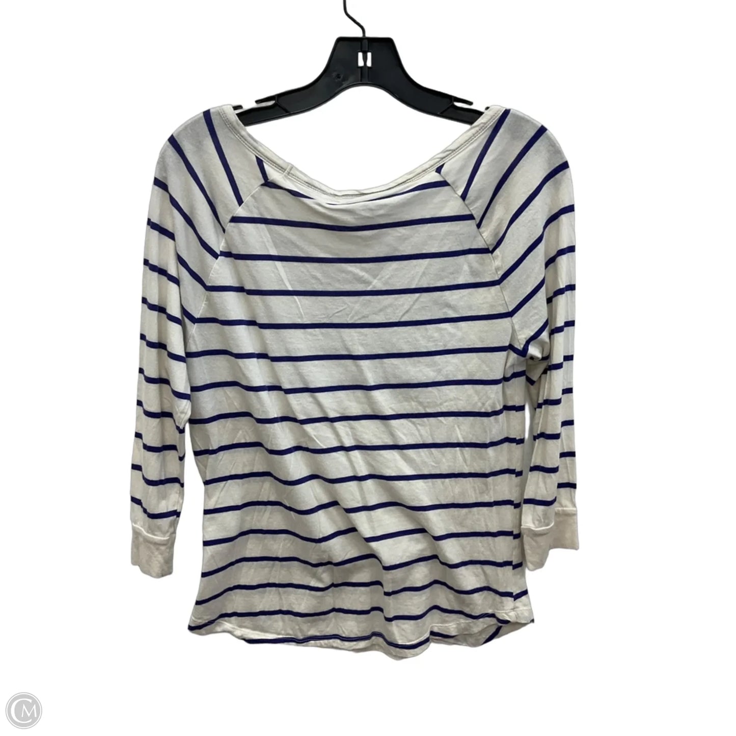 Top Long Sleeve By Banana Republic In Striped Pattern, Size: S