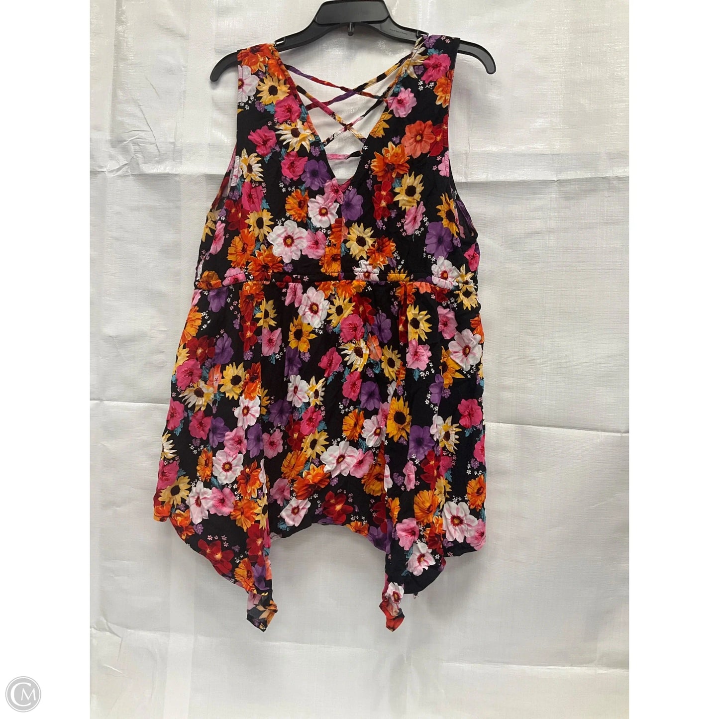 Top Sleeveless By Torrid In Floral Print, Size: 2x