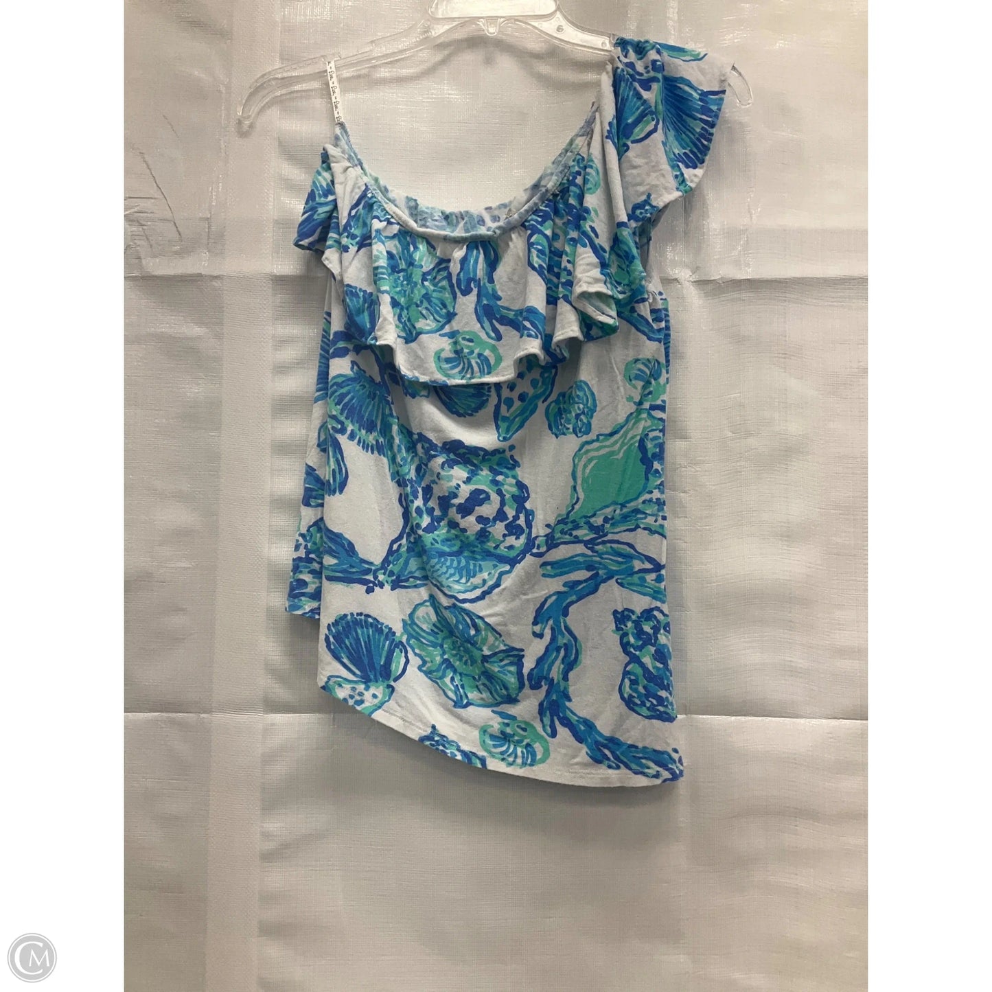 Top Sleeveless Designer By Lilly Pulitzer In Blue, Size: M