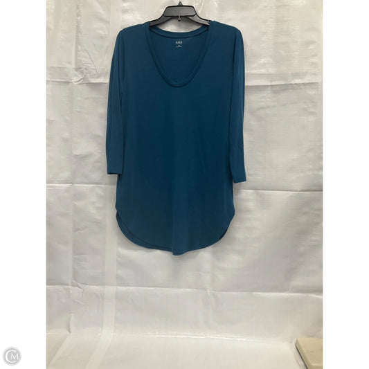 Top Long Sleeve Basic By Ana In Blue, Size: L