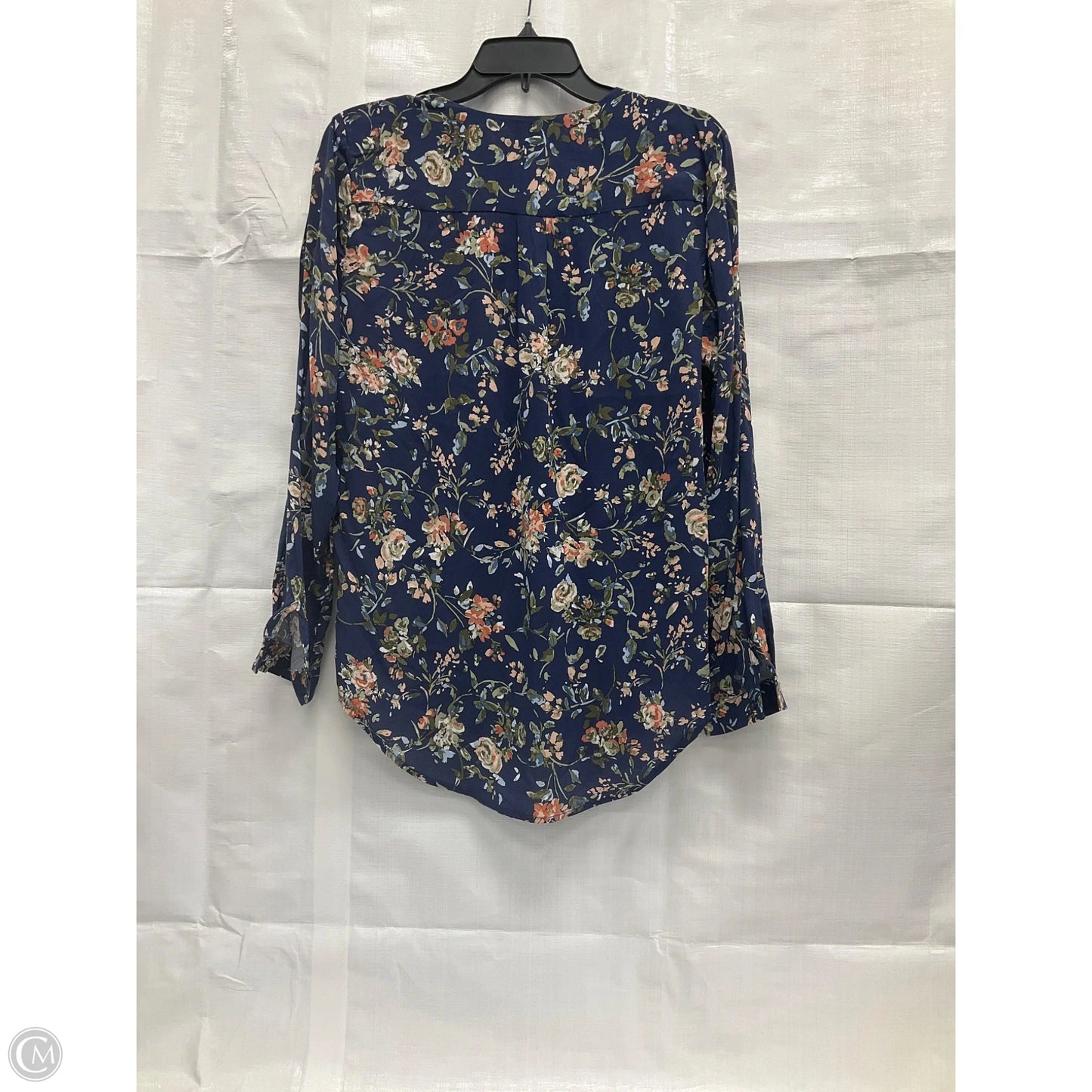 Top Long Sleeve By Clothes Mentor In Blue, Size: M