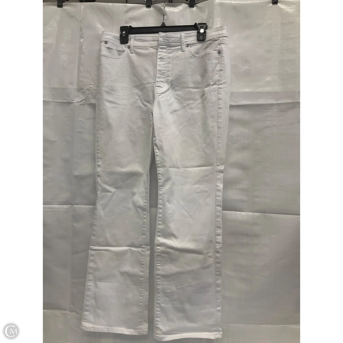 Jeans Boot Cut By Talbots In White, Size: 12p