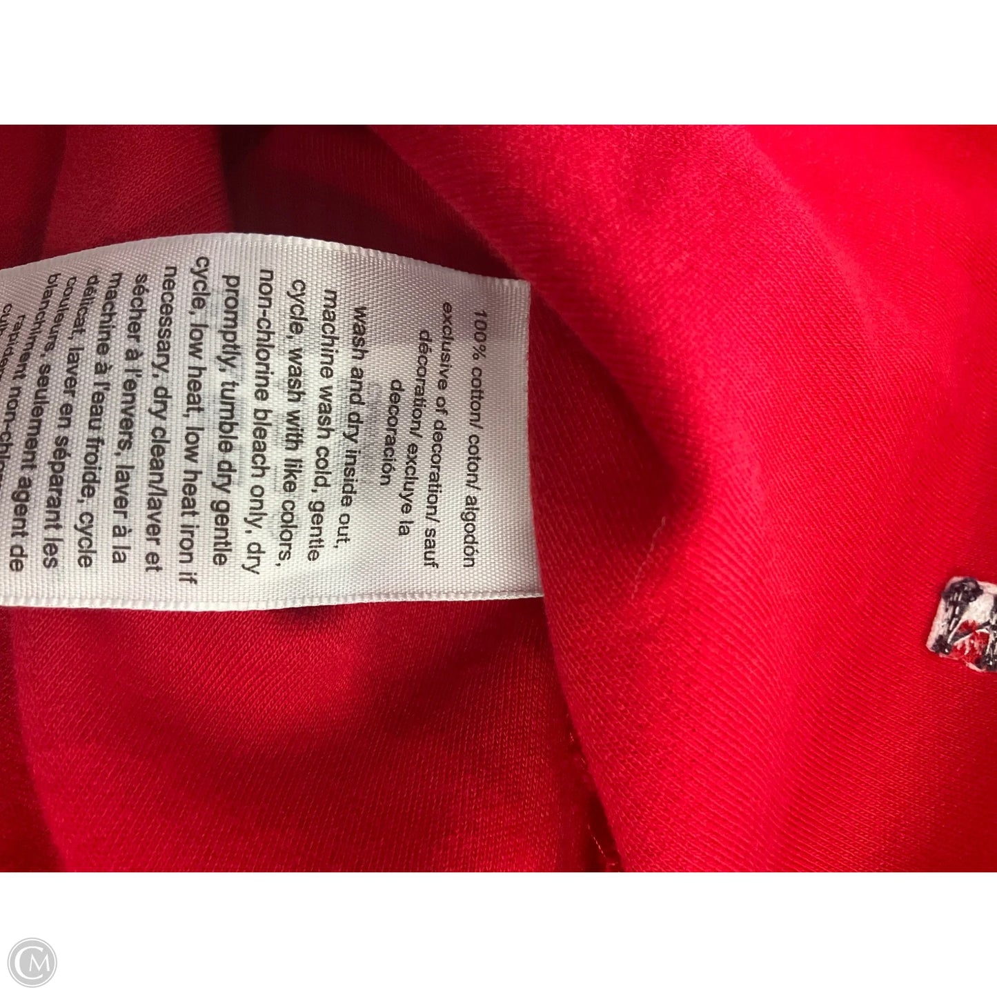 Top Short Sleeve By Tommy Hilfiger In Red, Size: M