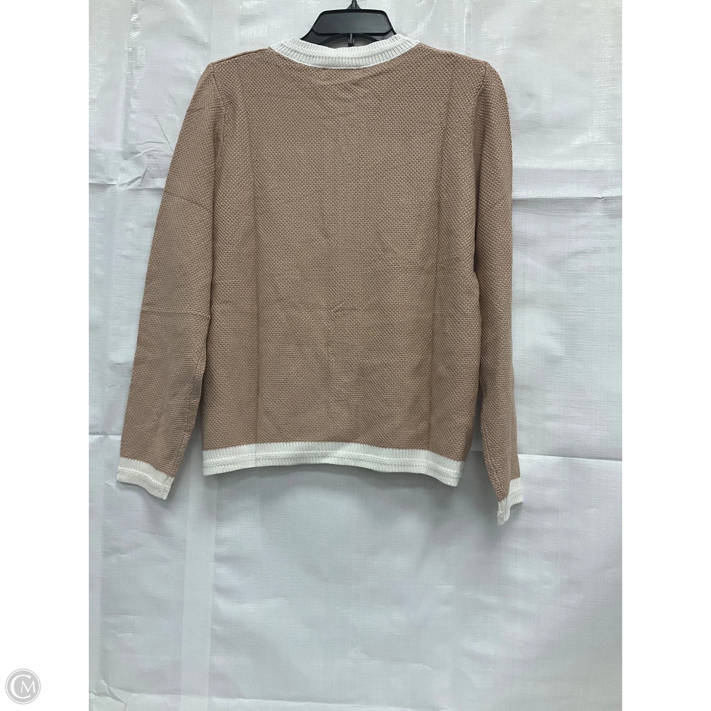 Cardigan By Clothes Mentor In Beige, Size: Xl