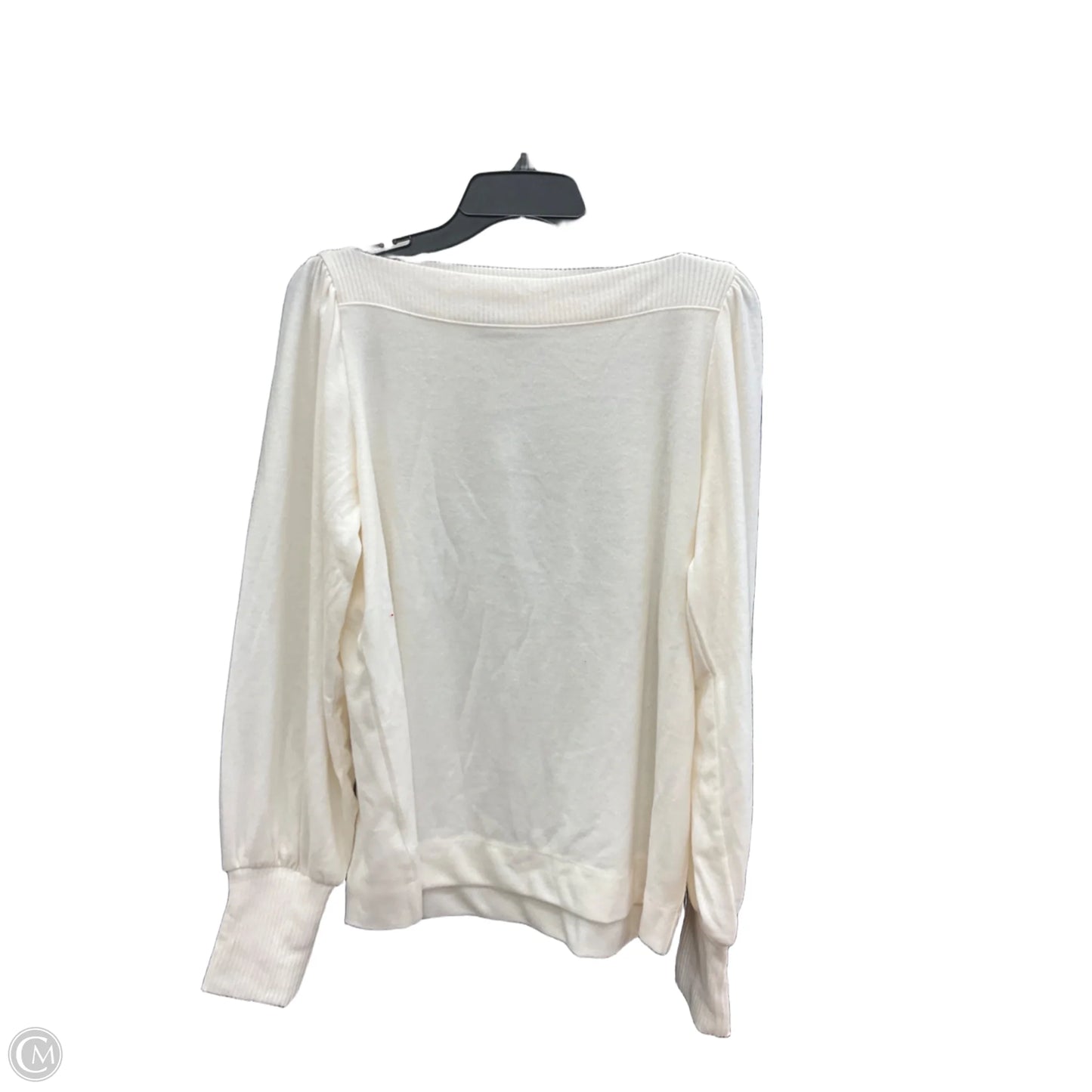 Top Long Sleeve By Loft In Cream, Size: L