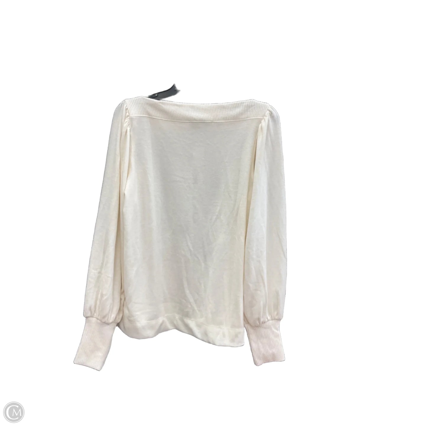 Top Long Sleeve By Loft In Cream, Size: L