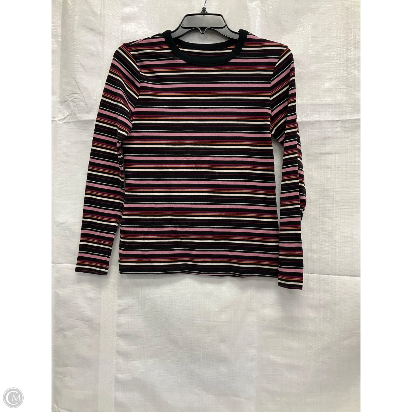 Top Long Sleeve By A New Day In Striped Pattern, Size: M