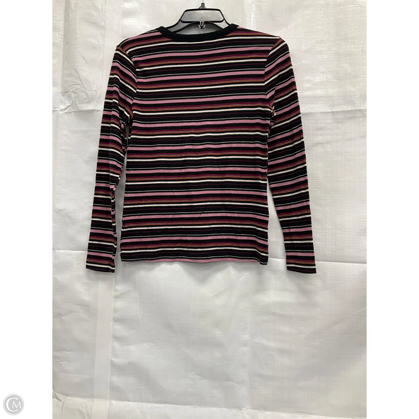 Top Long Sleeve By A New Day In Striped Pattern, Size: M