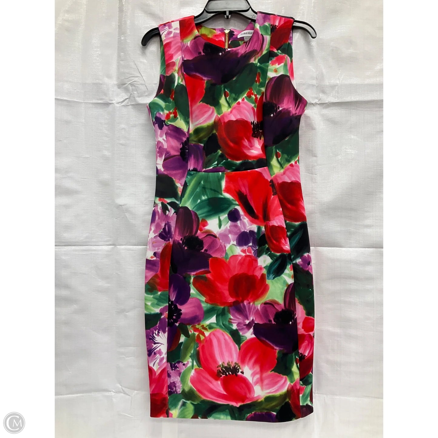 Dress Casual Short By Calvin Klein In Floral Print, Size: 6